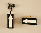 Earrings, Giorgio di Sant&#39;Angelo (American, born Italy, 1933–1989), plastic, metal, American